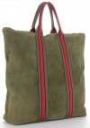 GEANȚĂ DIN PIELE shopper bag Vittoria Gotti verde V689746