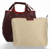 GEANȚĂ DIN PIELE shopper bag Vittoria Gotti vișiniu VG804