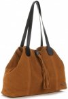 GEANȚĂ DIN PIELE shopper bag Vittoria Gotti roșcat V3076