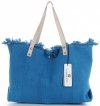 GEANȚĂ DIN PIELE shopper bag Vittoria Gotti denim V5902