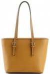 GEANȚĂ DIN PIELE clasică Genuine Leather muştar 3303