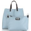 GEANȚĂ DIN PIELE universală Genuine Leather albastru deschis 691756