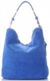 GEANȚĂ DIN PIELE universală Genuine Leather cobalt 5577C