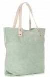 GEANȚĂ DIN PIELE shopper bag Vittoria Gotti mentă V8267