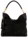 GEANȚĂ DIN PIELE universală Genuine Leather negru 8078