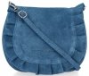 GEANȚĂ DIN PIELE tip poștaș Vittoria Gotti denim V5998