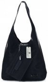 GEANȚĂ DIN PIELE shopper bag Vittoria Gotti bleumarin V8804