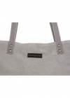 GEANȚĂ DIN PIELE shopper bag Vittoria Gotti gri deschis V915