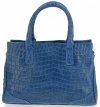 GEANȚĂ DIN PIELE cufăr Vittoria Gotti denim V1597P