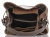 GEANȚĂ DIN PIELE shopper bag Vittoria Gotti maro pământiu V344