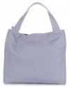GEANȚĂ DIN PIELE shopper bag Vittoria Gotti gri deschis V2