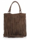 GEANȚĂ DIN PIELE universală Genuine Leather maro pământiu 60499