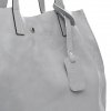 GEANȚĂ DIN PIELE shopper bag Vera Pelle gri 205454
