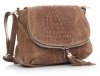GEANȚĂ DIN PIELE tip poștaș Genuine Leather maro pământiu 424
