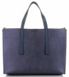 GEANȚĂ DIN PIELE cufăr Vittoria Gotti bleumarin V3223