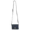 GEANȚĂ DIN PIELE tip poștaș Vittoria Gotti bleumarin V528058