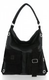 GEANȚĂ DIN PIELE shopper bag Roberto Ricci negru 19145