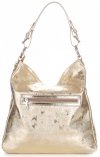 GEANȚĂ DIN PIELE shopper bag Vittoria Gotti auriu V23