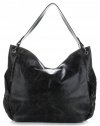 GEANȚĂ DIN PIELE shopper bag Vittoria Gotti negru V8818