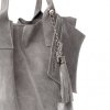 GEANȚĂ DIN PIELE shopper bag Genuine Leather negru 788