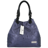 GEANȚĂ DIN PIELE shopper bag Vittoria Gotti bleumarin V2053