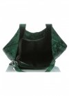 GEANȚĂ DIN PIELE shopper bag Genuine Leather verde 555