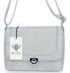 GEANȚĂ DE DAMĂ tip poștaș BEE BAG gri deschis 1002S24