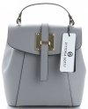 GEANȚĂ DIN PIELE rucsac Vittoria Gotti gri V3199