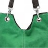 GEANȚĂ DIN PIELE tip poștaș Genuine Leather verde de zmeu 222