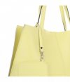 GEANȚĂ DIN PIELE shopper bag Vittoria Gotti verde de limetă V8