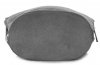 GEANȚĂ DIN PIELE tip poștaș Genuine Leather gri 85A