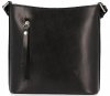 GEANȚĂ DIN PIELE tip poștaș Genuine Leather negru 6002