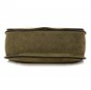 GEANȚĂ DIN PIELE tip poștaș Genuine Leather verde 0003