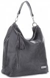 GEANȚĂ DIN PIELE shopper bag Vittoria Gotti gri V8420