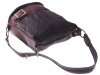 Kožené kabelka batôžtek Genuine Leather čierna 6010
