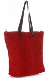 Kožené kabelka shopper bag Vera Pelle červená 80041
