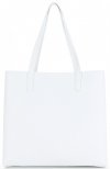 Kožené kabelka shopper bag Vittoria Gotti biela V694150