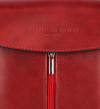 Kožené kabelka listonoška Vittoria Gotti červená VG2012