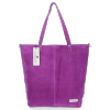 Kožené kabelka shopper bag Vittoria Gotti fialová VG41