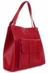 Kožené kabelka shopper bag Vittoria Gotti červená 8286