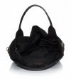 Kožené kabelka univerzálna Genuine Leather čierna 811746