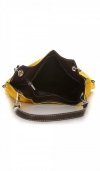 Kožené kabelka listonoška Genuine Leather žltá 517