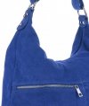 Kožené kabelka univerzálna Genuine Leather nevädzovo modrá 8309