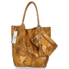 Kožené kabelka shopper bag Vittoria Gotti ryšavá V2472