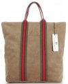 Kožené kabelka shopper bag Vittoria Gotti zemitá V689746