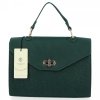 Dámska kabelka kufrík Herisson fľašková zelená 1502A515