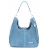 Kožené kabelka shopper bag Vittoria Gotti svetlo modrá V80051