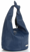 Kožené kabelka univerzálna Vittoria Gotti tmavo modrá V693658