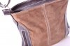 Kožené kabelka listonoška Genuine Leather 444 zemitá