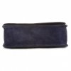 Kožené kabelka listonoška Genuine Leather tmavo modrá 0003